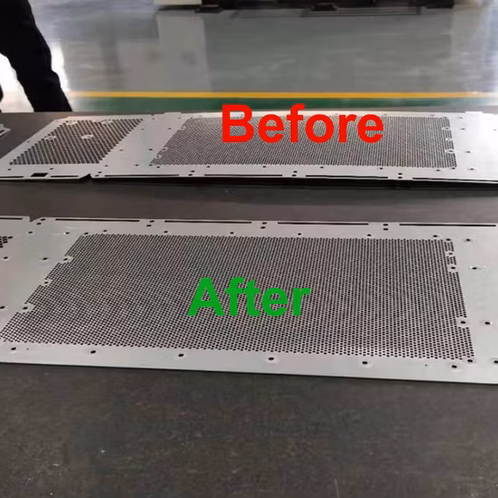 Después del procesamiento, máquina niveladora de placas de metal casi libre de tensiones internas