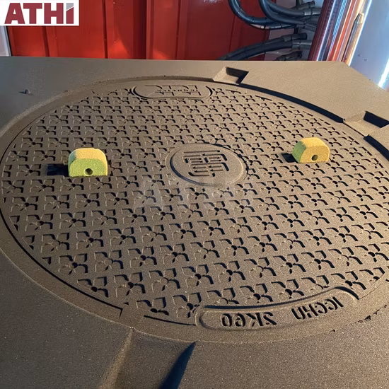 Línea de máquinas de moldeo horizontales Flaskless para hierro fundido con moldeado de arena verde